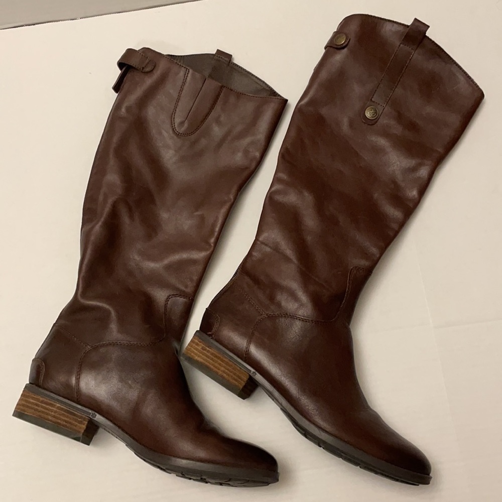 Sam Edelman Penny Boots- Brown leather